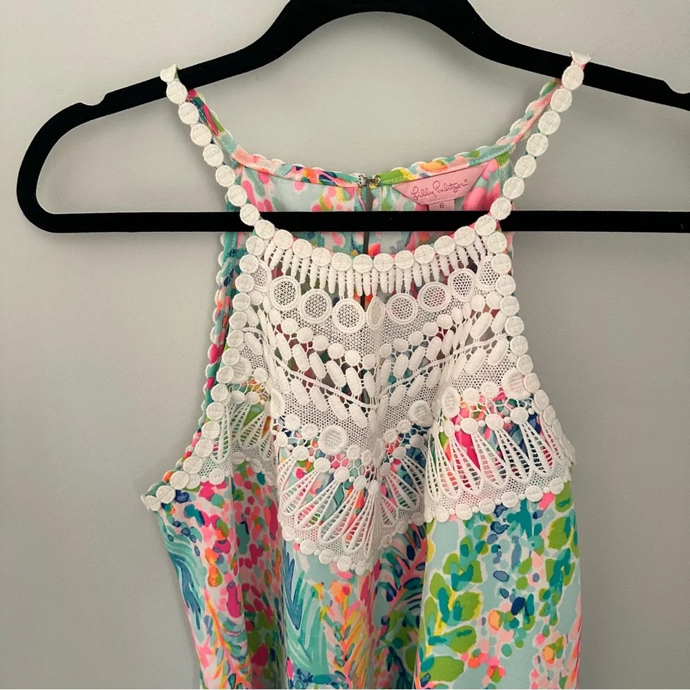 Lilly Pulitzer Catch The Wave Pearl Soft Shift Dress - Size 6 - Picture 5 of 7